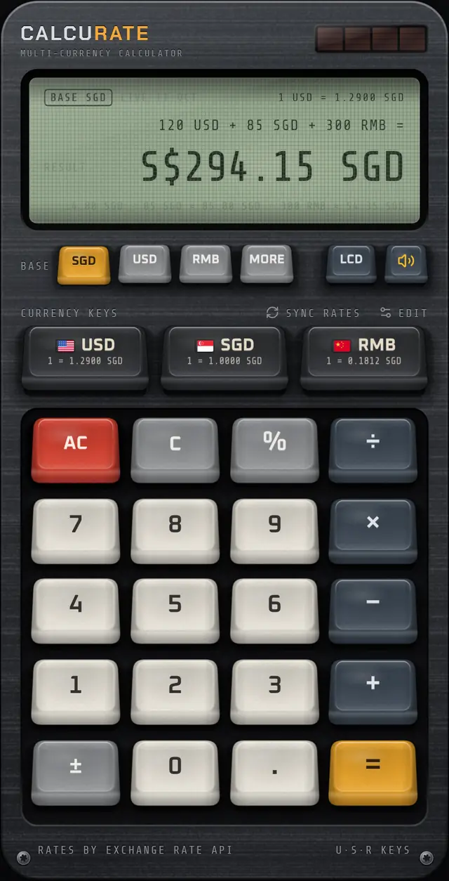 Calcurate with the classic LCD display